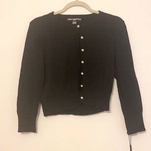 Karl Lagerfeld cardigan with pearl buttons.NWT